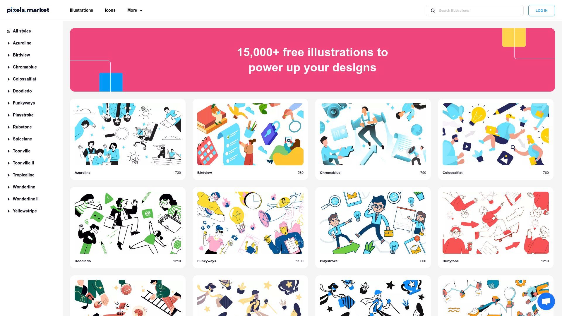 Download 15,000+ free illustrations to power up your designs