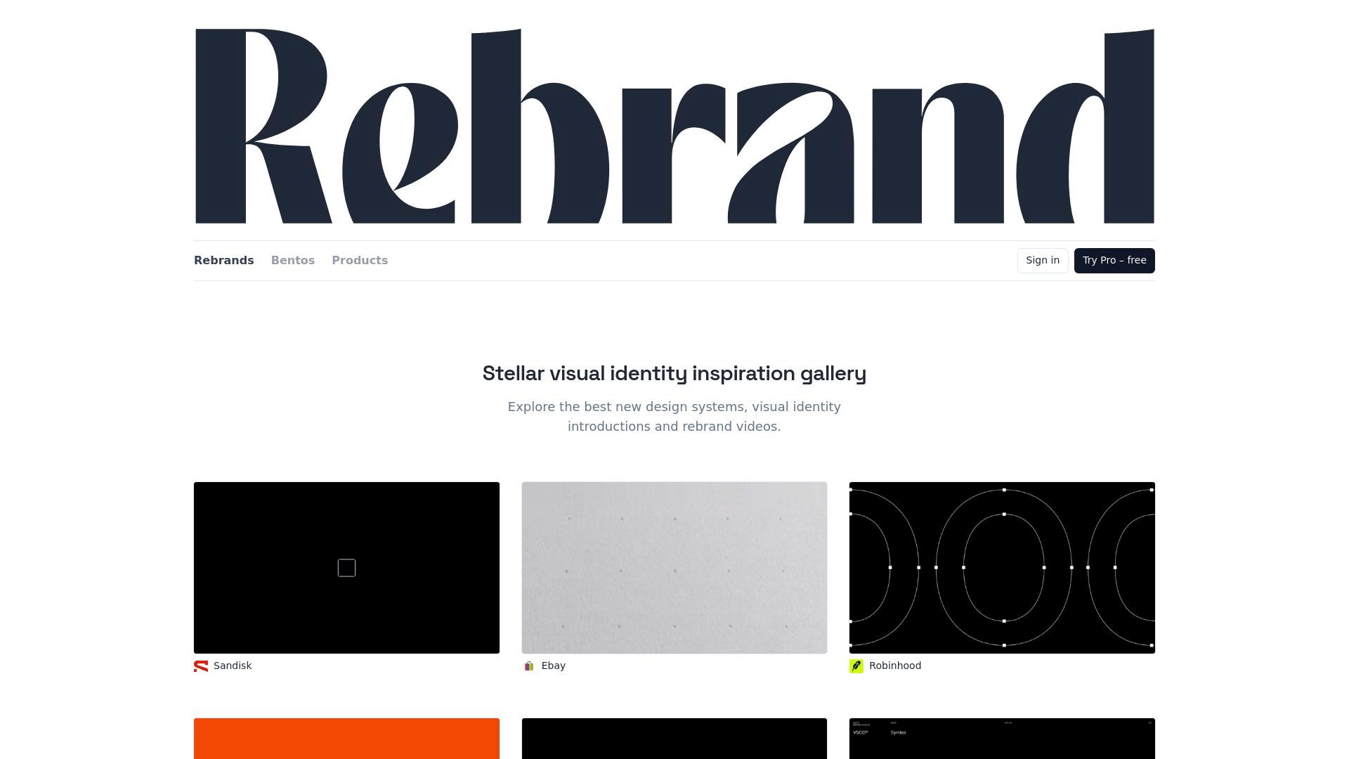 Rebrand — Stellar visual identity inspiration